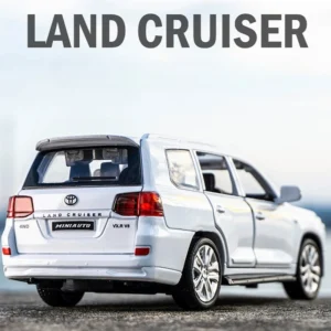 1:32 Land Cruiser Metal Diecast Toy Car – Sound & Light